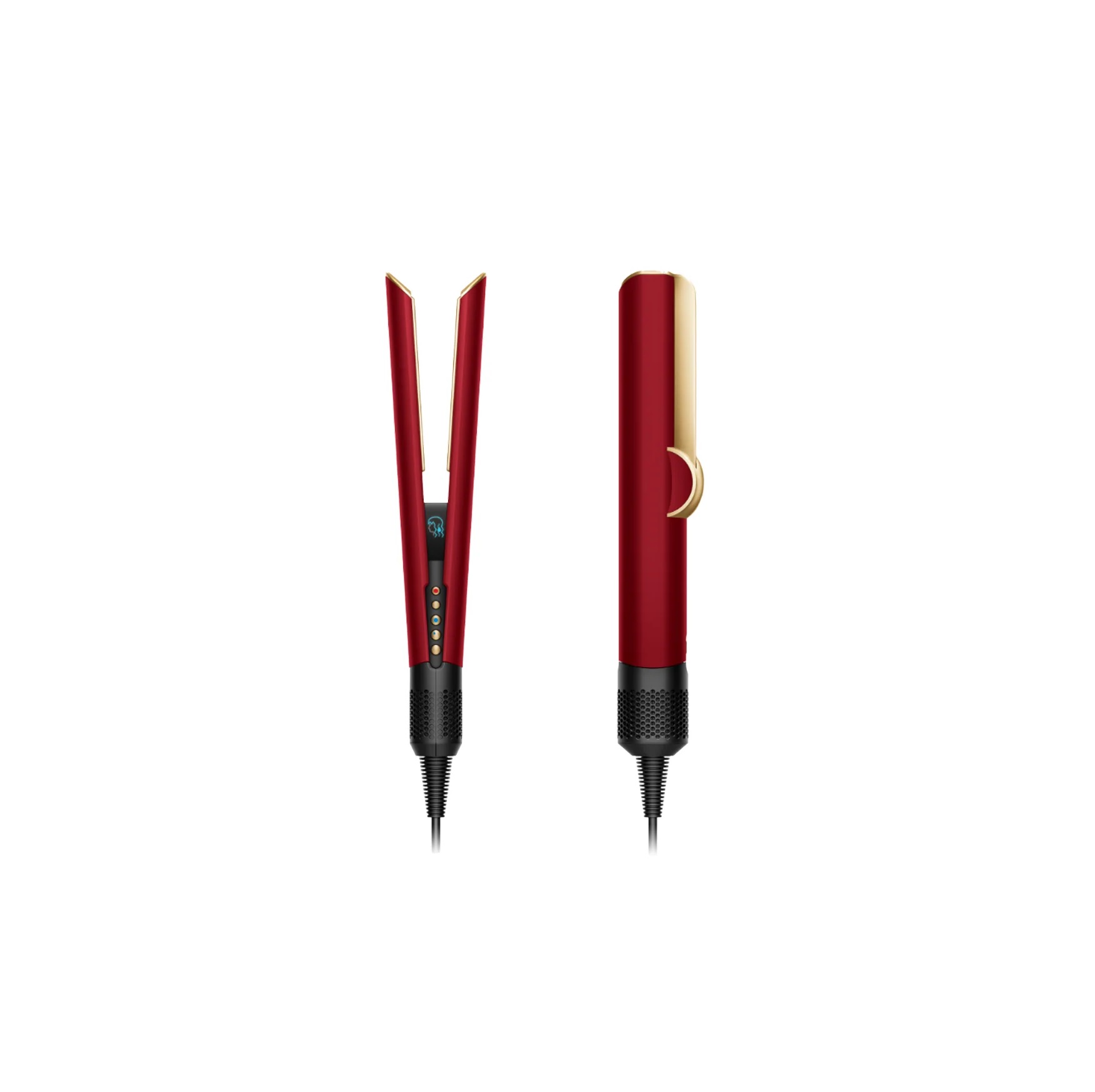 سشوار و اتو مو دایسون مدل HT01 Red Velvet/Gold اتو مو و حالت دهنده