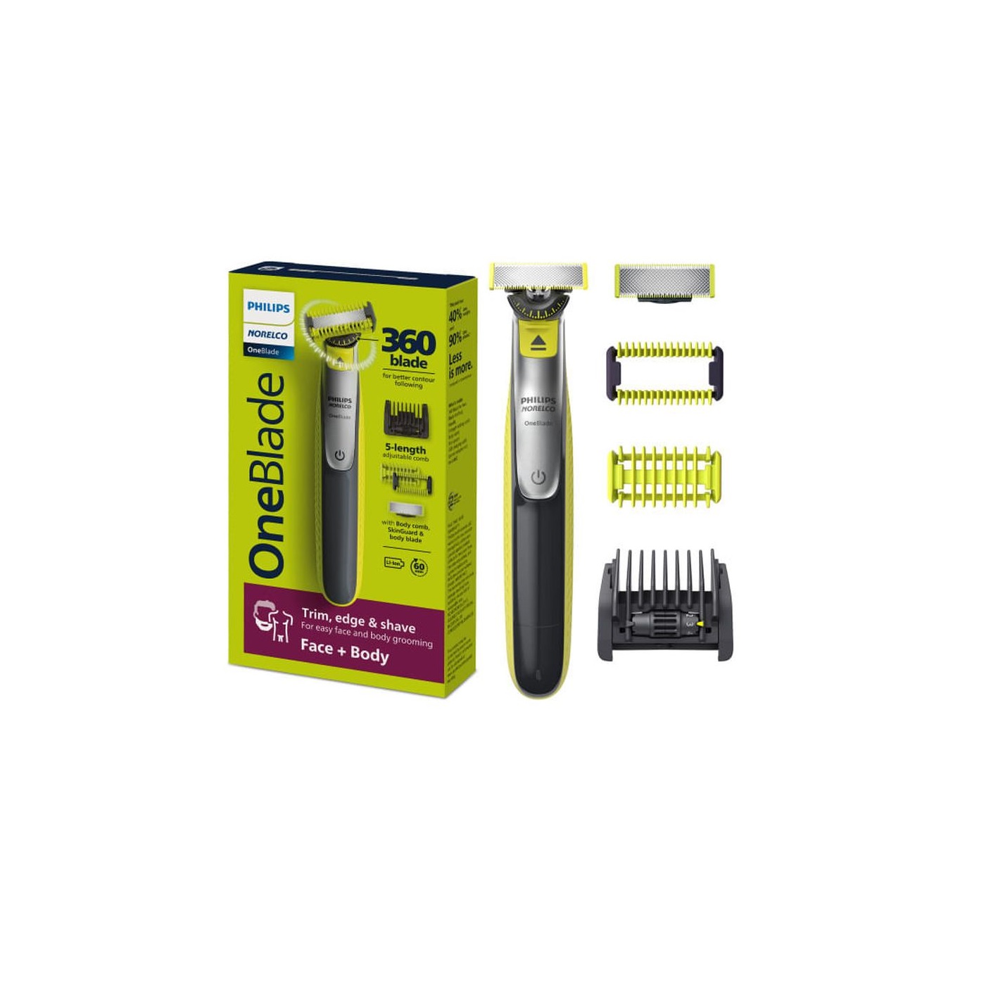 ست ماشین اصلاح فیلیپس مدل QP2834/70 اپیلاتور، اصلاح بدن و لیزر خانگی