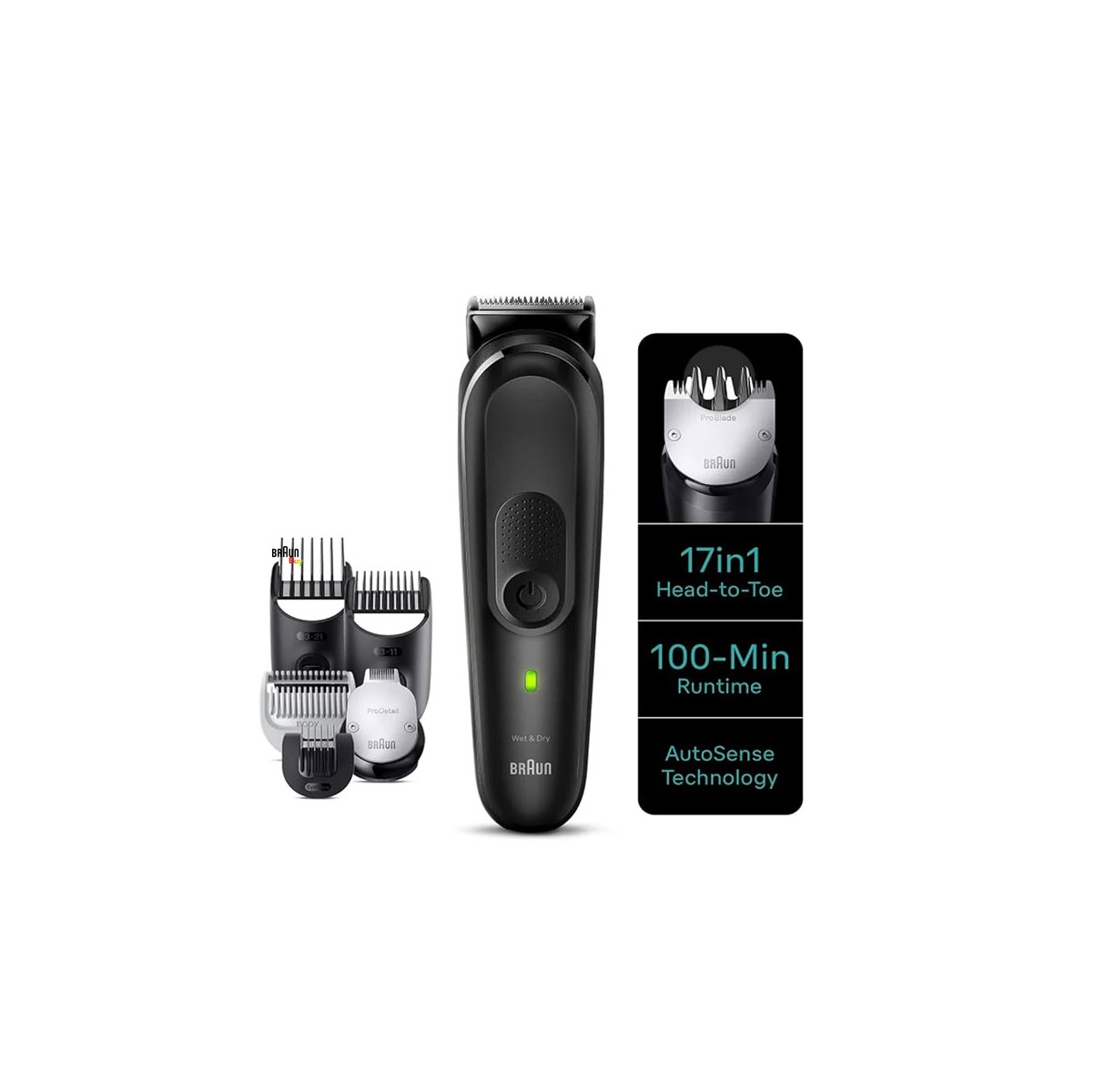 ماشین اصلاح براون سری 7 مدل MGK7491 اپیلاتور، اصلاح بدن و لیزر خانگی